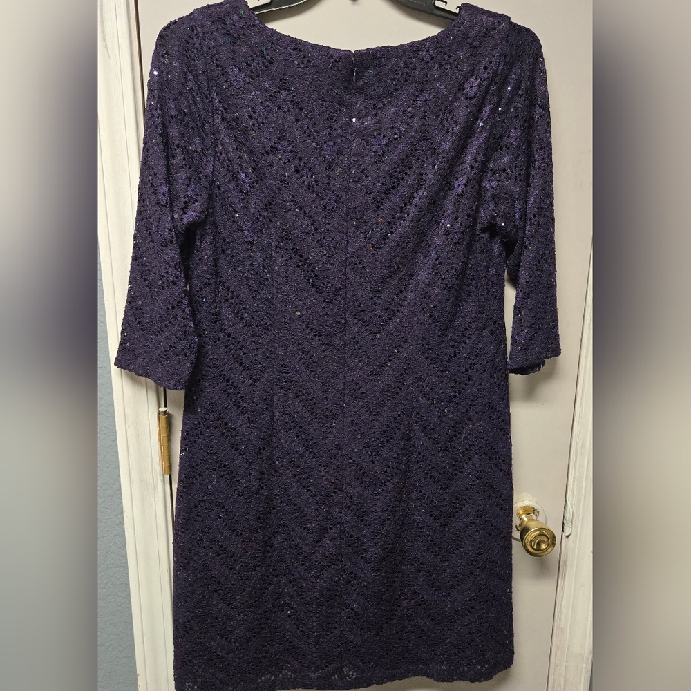 Jessica Howard Size 14W Purple Dress
